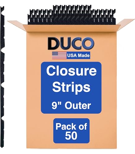 Duco 9in. Profile Classic Rib Foam Closure Strips for Metal Roofing