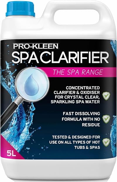 Pro-Kleen Spa Clarifier 5L - Crystal Clear Water, Improves Filter Performance