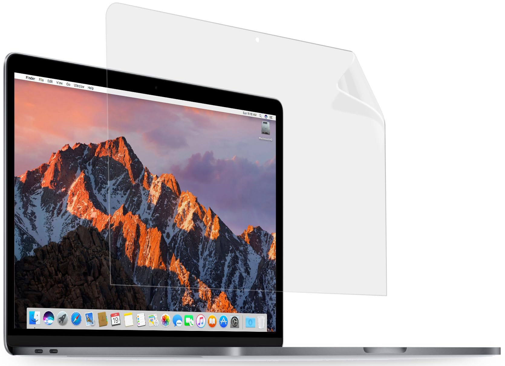 MyGadget Screen Protector Crystal Clear HD compatible with Apple MacBook Pro 15 inch Touchbar - Anti Scratch LCD Display Protection Full Cover Film