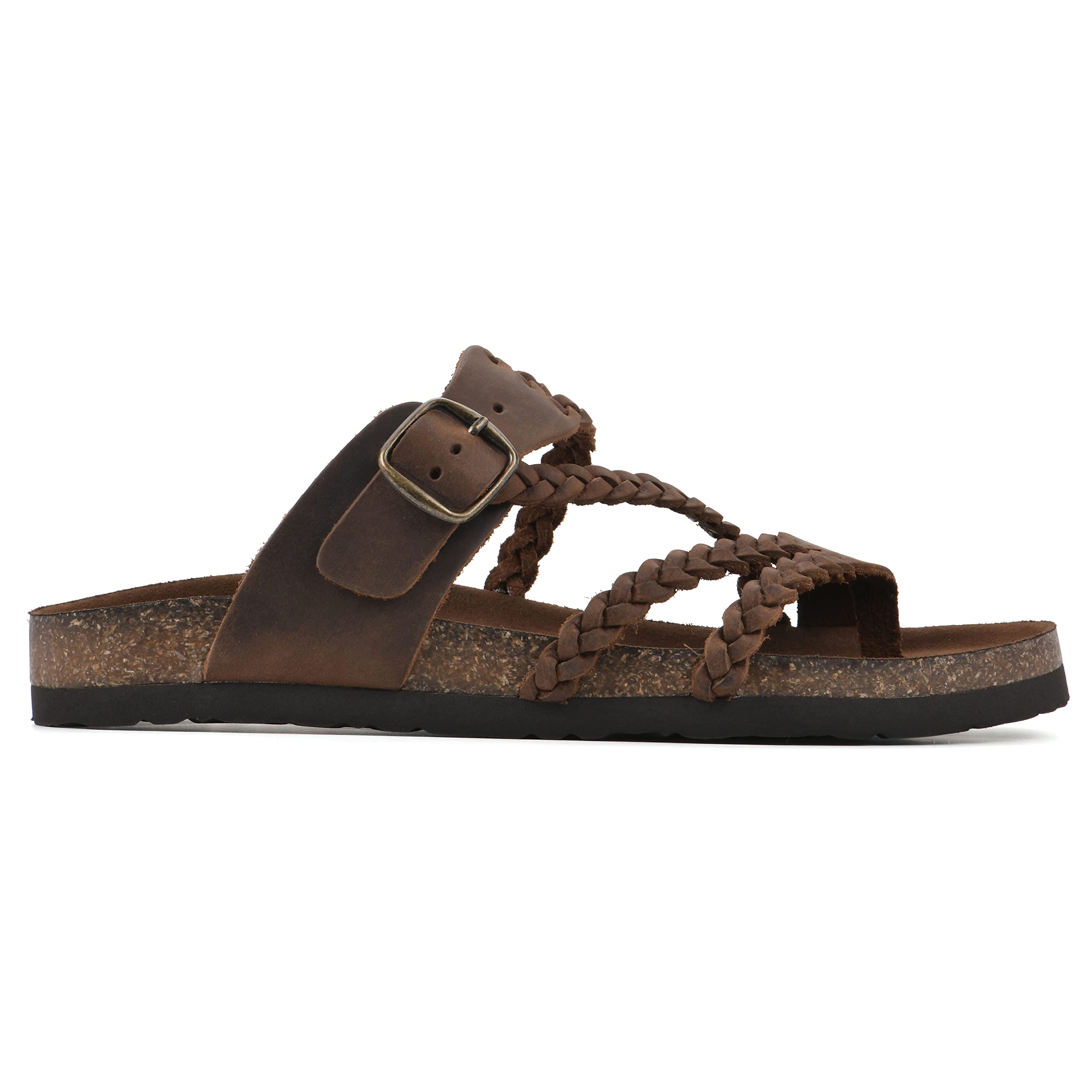 WHITE MOUNTAIN Women's Hayleigh Braided Signature Comfort-Molded Footbed Sandal