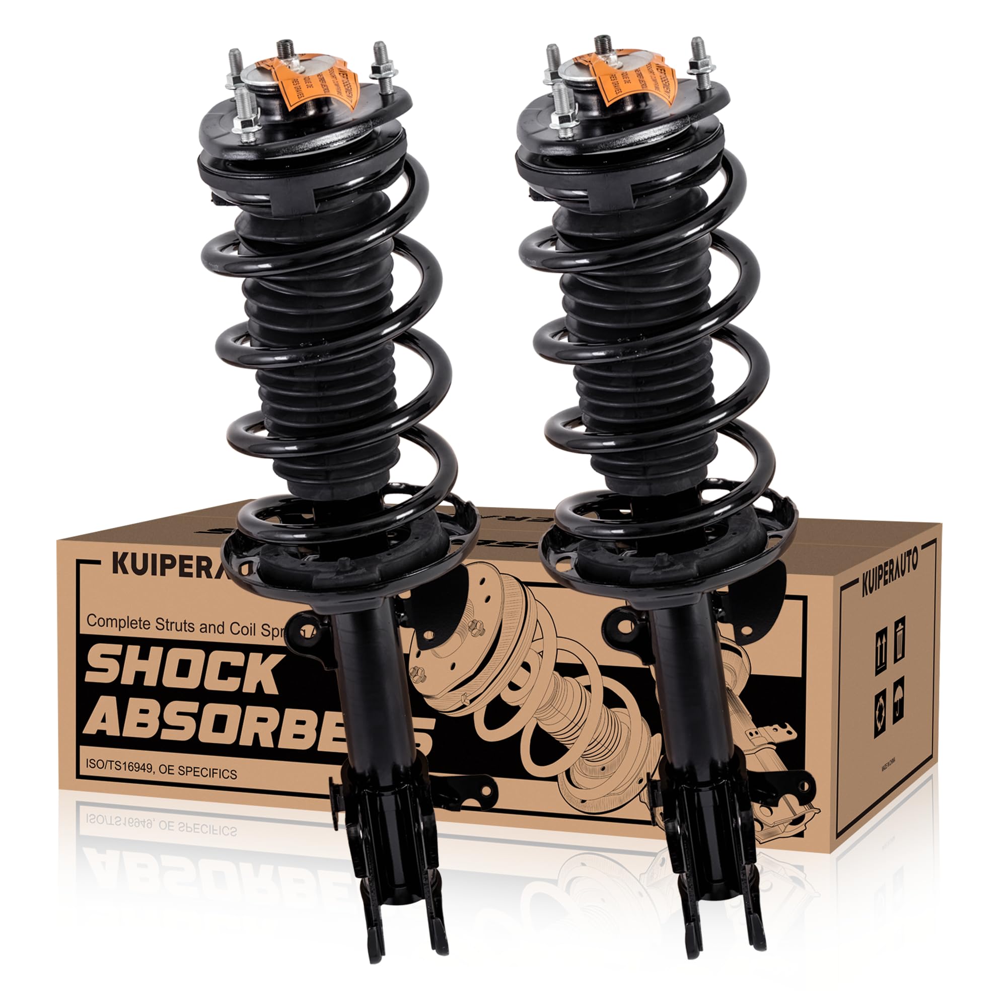 Photo 1 of KUIPERAUTO Front Pair Complete Struts Assembly Coil Spring Compatible with 2009-2015 Honda Pilot Replace 172647 172648