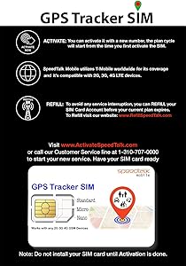 GPS Tracker Triple Cut SIM Card Starter Kit - No Contract (Universal SIM: Standard, Micro, Nano) for 4G Devices - Global Coverage