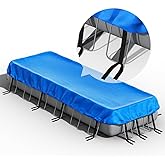 18 x 9 Rectangle Pool Covers for 16&rsquo;x8&rsquo; to 18&rsquo;x9&rsquo; Above Ground Pools | Heavy-Duty 5-Layer PE Tear-Resistant &amp; Windproof Reinmoson Rectangular Pool Cover for Intex/Bestway/Funsicle Pool