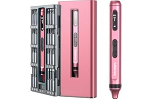 Mini Electric Screwdriver, 52 in 1 Electric Screwdriver Kit with 48 Magnetic Bits, Soleilwear Precision Screwdriver Cordless Repair Tool for Phone Camera Laptop Watch
