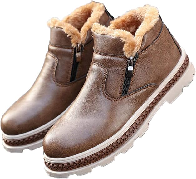Stivali Da Neve Invernali Unisex &ndash; Impermeabili, Suola Alta, Interni In Finta Pelliccia &ndash; Taglia 43 (UK 8.5)