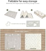 Joypony Play Mat 50x50 Inches Foldable Waterproof Anti-Slip Baby Floor Mat view 4
