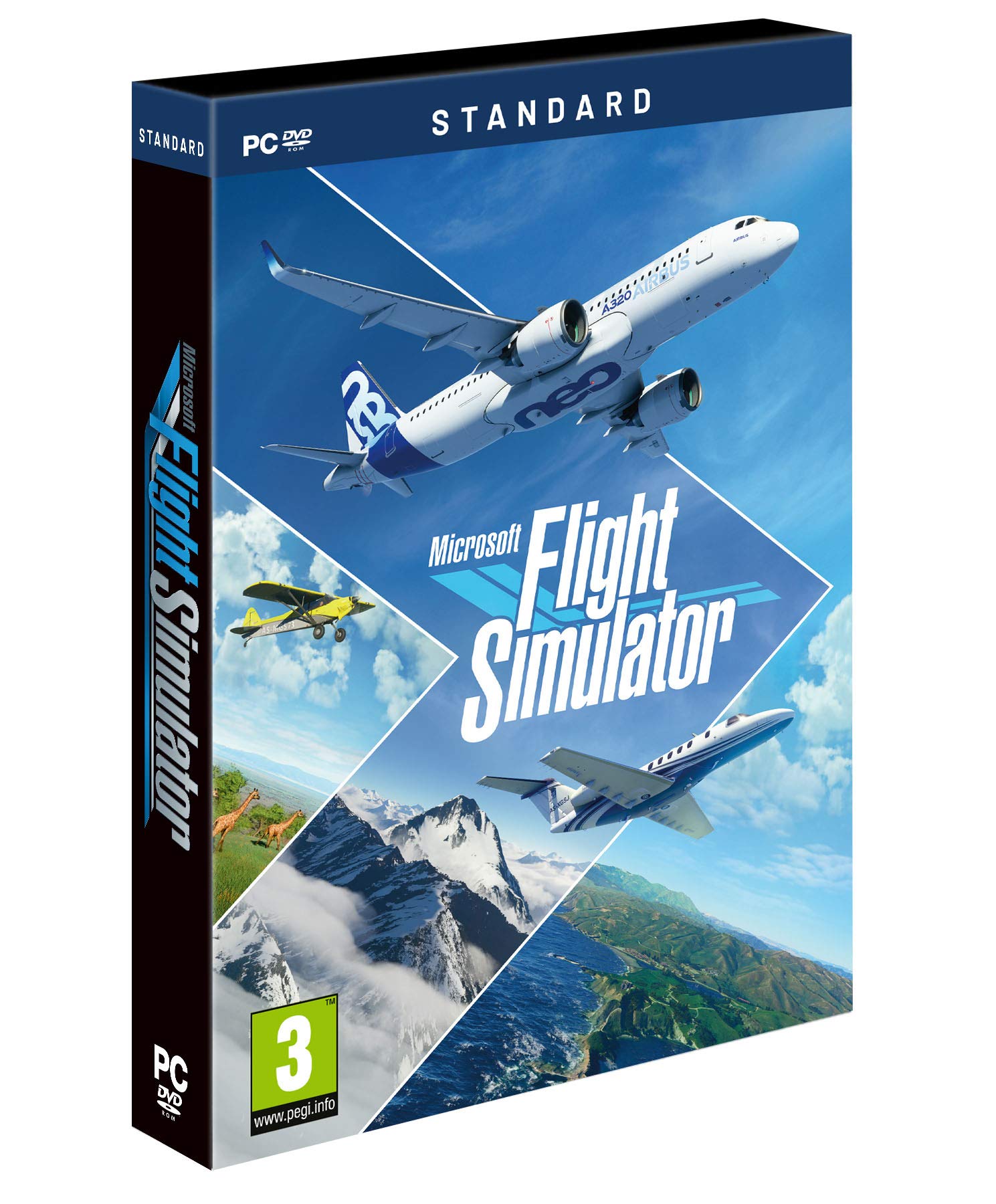 Microsoft Flight Simulator 2020 - Standard Edition (Windows 10) Microsoft Flight Simulator 2020 - Standard Edition (Windows 10) Microsoft Flight Simulator 2020 - Standard Edition (Windows 10) PC Disc
