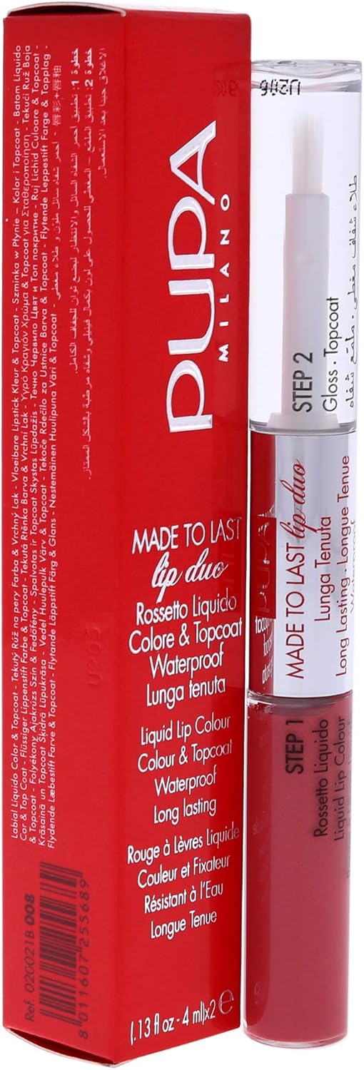 Pupa Milano Made To Last Lip Duo - 008 Miami Pink For Women 0.13 oz Lipstick, Made To Last Lip 008 Miami Pink - Image 4