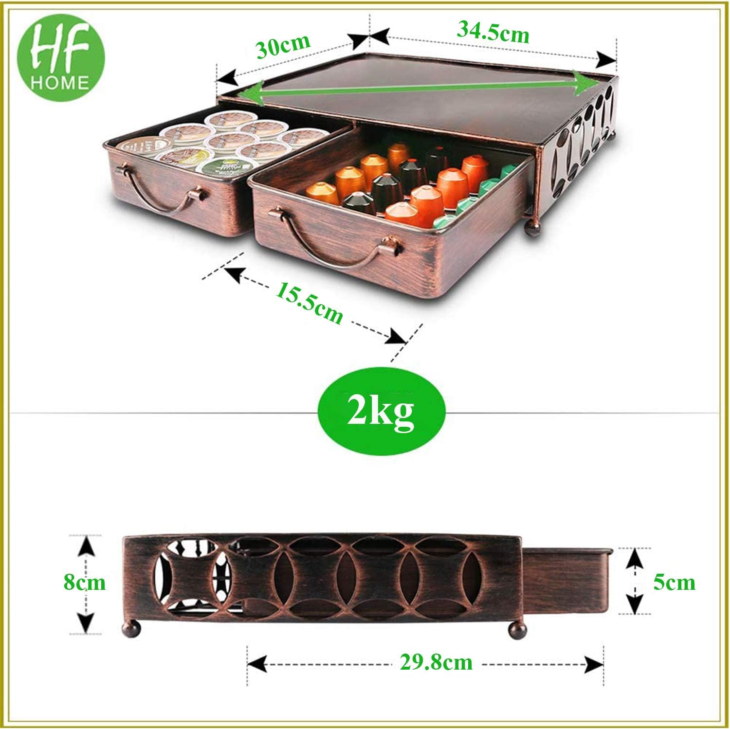 Coffee Pod Holders for Tassimo Pods Holder/Nespresso Capsule Pods