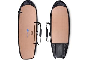 Wave Tribe Hemp Surfboard Travel Bag - Mini Simmons, Shortboard, Longboard Surfboard Bag, 20mm Padding, YKK Zipper, Multiple Pockets, Keeps Boards Cool, Easy Carry Straps, Rated as Best by ESPN