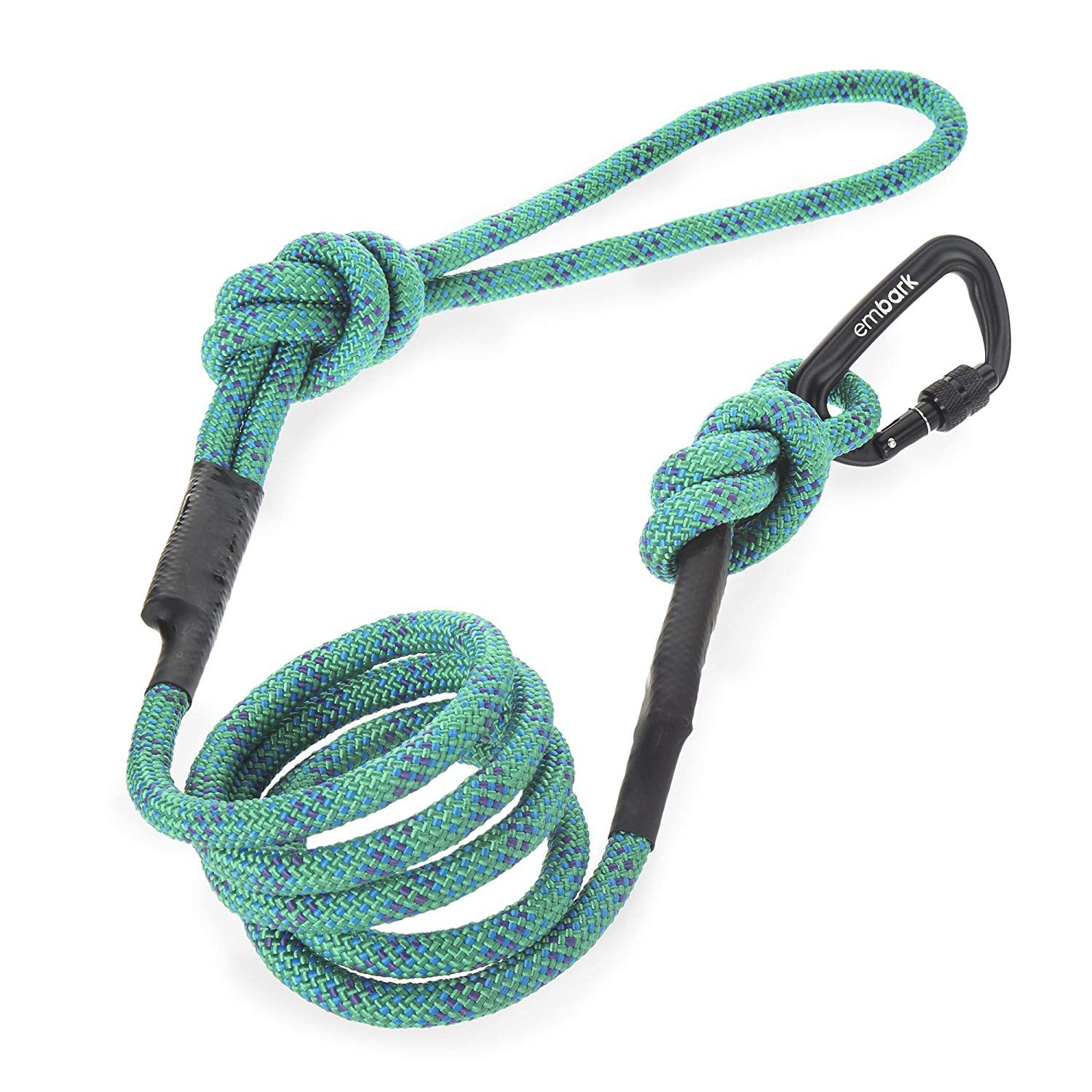 Embark Adventure Dog Lead with Mountain Climbing Rope and Carabiner. Unmatched Strength & Durability, 6ft, Colourful, and Sturdy Nylon Dog Leads for Small, Medium, Large Breed Dogs