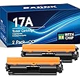 BAIINK 17A Toner Cartridge Replacement for HP 17A CF217A Compatible with HP Laserjet Pro M102w M130nw M130fw M130fn M102a M130a Pro MFP M130 M102 Series Printer (Black, 2-Pack)
