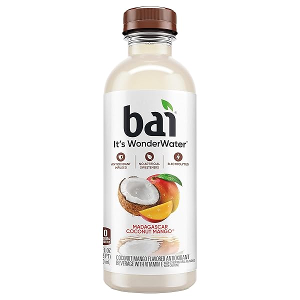 BAI ANTIOXIDANT INFUSION, MADAGASCAR COCONUT MANGO DRINK, 18...
