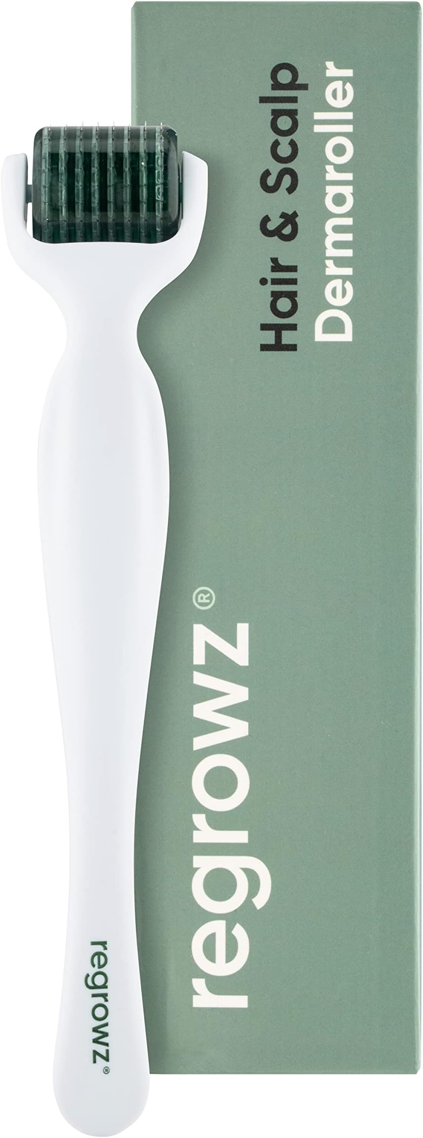 Regrowz Derma Roller 192x Titanium Microneedle Hair Scalp Beard Growth Roller