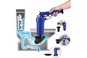 ETERNA Air Drain Blaster, Sink Plunger, Air Power Toilet Plunger, Manual Pump Cleaner,Pipe Blaster, High Pressure Plunger for Bath/Toilet/Sink/Floor Drain/Kitchen Clogged Pipe