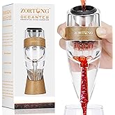 ZORTUNG Wine Aerator Decanter Pourer with Strainer for Sediment Stand Travel Bag Diffuser Airarator Filter Aireators Pour Airrater for Red and White Wine Christmas Idea Gifts