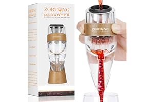 ZORTUNG Wine Aerator Decanter Pourer with Strainer for Sediment Stand Travel Bag Diffuser Airarator Filter Aireators Pour Air