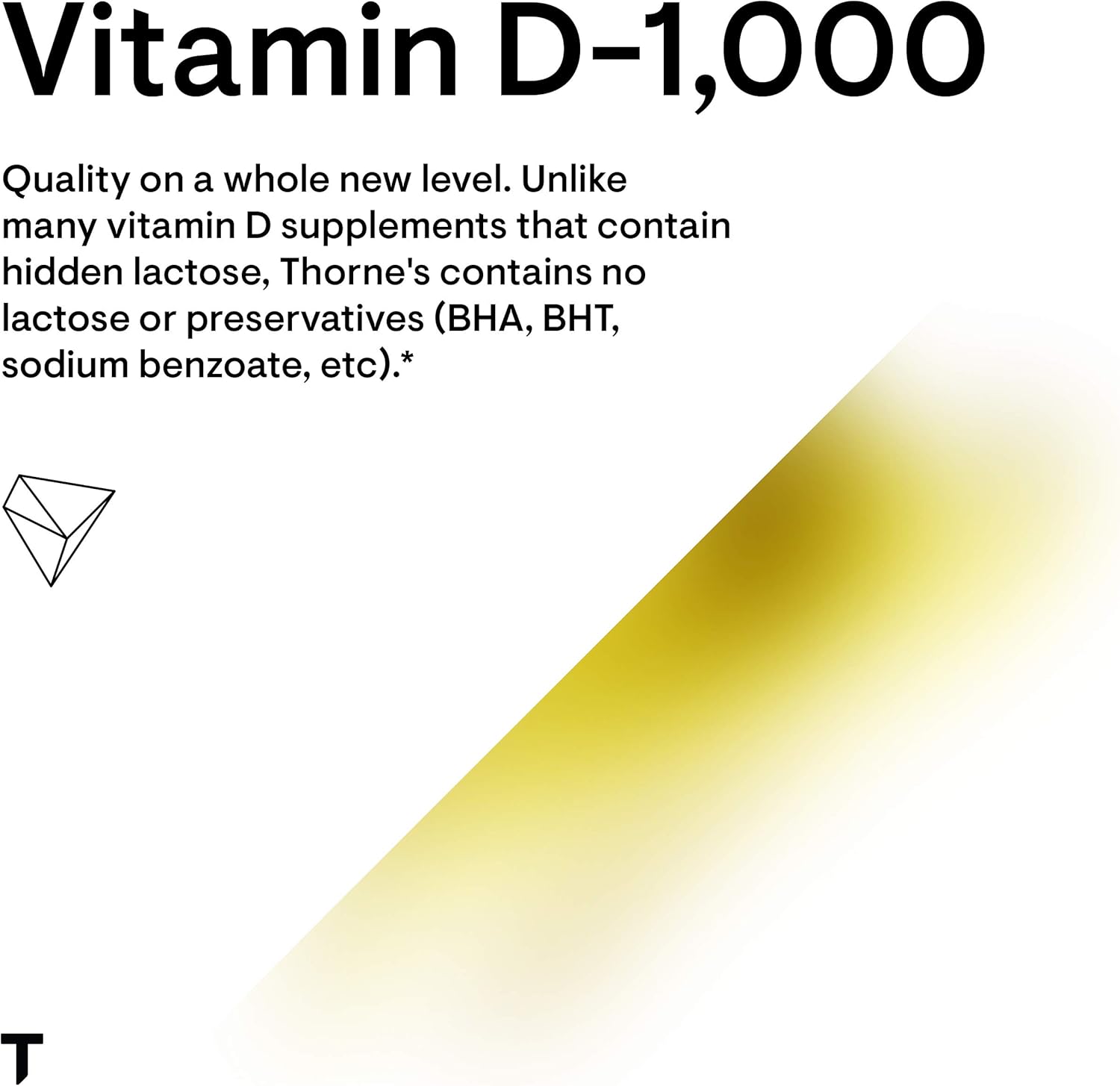 Thorne Research - Vitamin D-1000 - Vitamin D3 Supplement (1,000 IU) for Healthy Bones and Muscles - 90 Capsules: Health & Personal Care