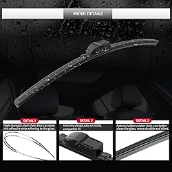 GARDIMU 3 Pcs Front and Rear Windshield Wiper