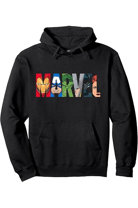 Marvel - Sweat à capuche AVENGERS ASSEMBLE - Noir - - 56.99