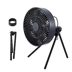 ELECOM NESTOUT Outdoor Camping Fan with Tripod, 4