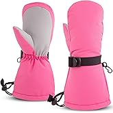 BAVST Winter Kids Waterproof Gloves for Boys Girls Snow Ski Toddler Baby Mittens Outdoor for Infant Teens 1-5T