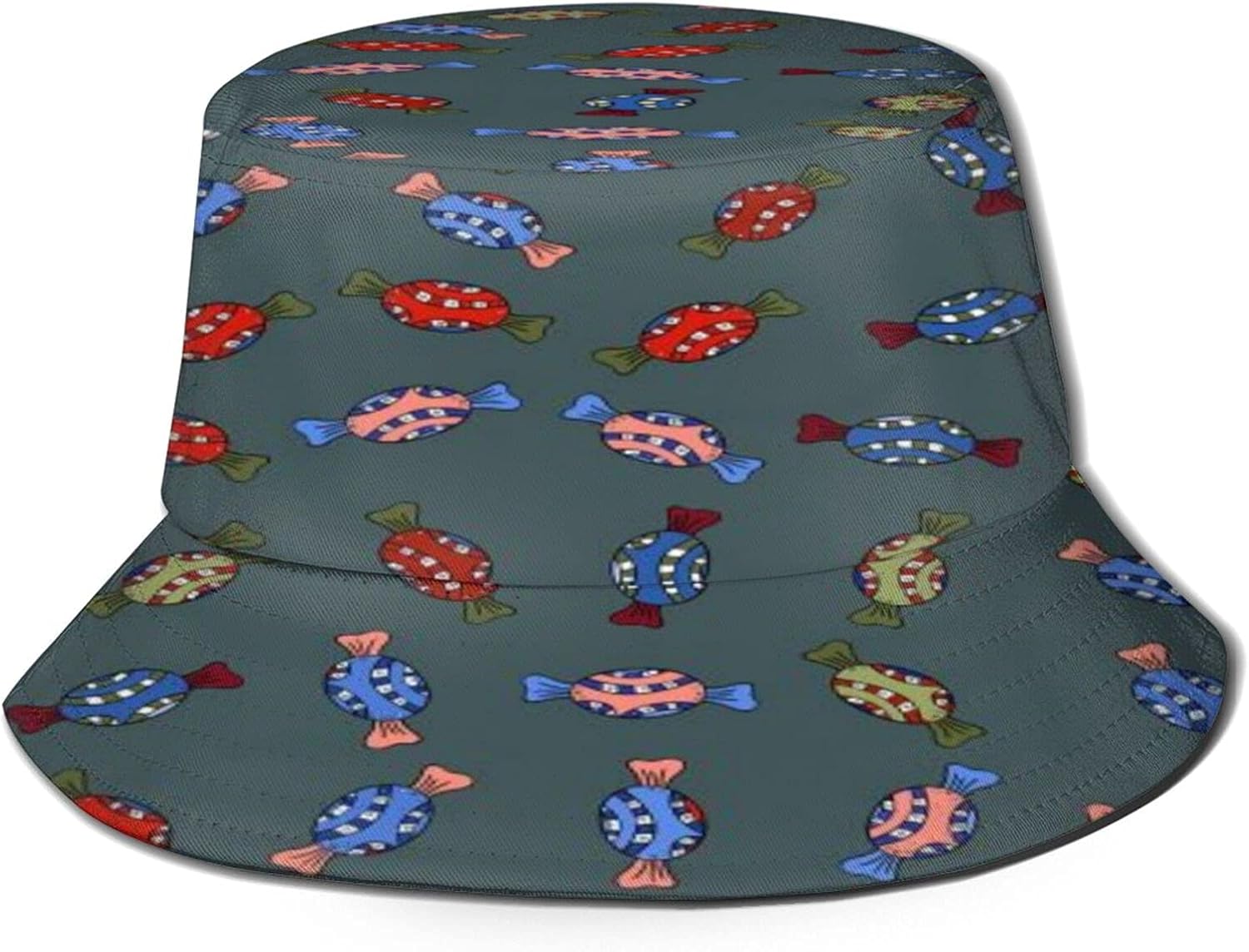 Watercolor Sweets Candies Bucket Hat Unisex Sun Hat Summer Packable