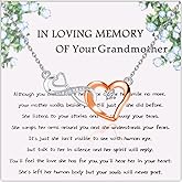 UJIMS Grandmother Memorial Gifts In Loving Memory Of Your Granny Remembrance Necklace Sympathy Gift for Loss of Nana