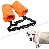 Dog Elbow Protector Fleece Elbow Sleeves with Cotton Pad for Dogs Prevent Injury (Large)