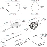 TEANAGOO Matcha Whisk Set 7 Pcs Ceramic Bowl Chawan Gift view 7