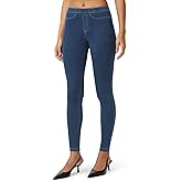 No nonsense Women’s Classic Denim Leggings, Jeggings for Women with Real Back Pockets, High Waisted Stretch Jeans