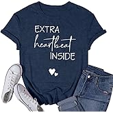 VQD Pregnancy Shirt for Women Reveal New Baby Announcement Tshirt Mom to Be Tee Tops
