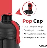 Fuel24 Jug 2.2 L Water Bottle Flex Material Leakproof Pop or Straw Cap view 2