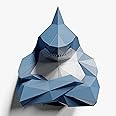 3D Shark Wall Paper Sculpture DIY Kit - Pre-cut Low Poly Animal Decor Right Side Design