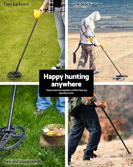 Kit de detector de metales Pantalla LCD de mano a prueba de ...