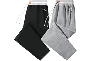 FoxQ Mens Sweatpants with Pockets Sports Joggers Athletic Running Casual Yoga Pants
