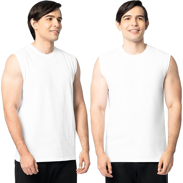 Fruit Of The Loom Camiseta Sin Mangas Para Hombre, Rojo