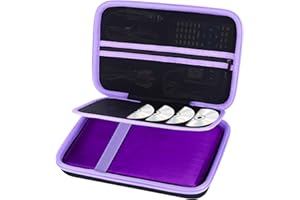 Lebakort Storage Case Compatible with YOTON 9.5" 10.5" / POFOTO 9.5" / WONNIE 9.5" Portable DVD Player (Black+ Purple Case)