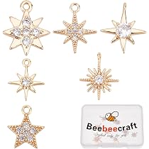 Lot De 6 Breloques Étoiles De Mer En Acier Inoxydable Argenté - Pour Fabrication De Bijoux DIY