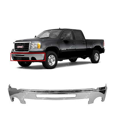 GM Sierra 1500 Bumper Face Bar; Front; With Towing Package; Chrome