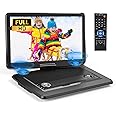 Arafuna 18" Portable DVD Player with with 5-Hour Rechargeable Battery, 16" HD Swivel Screen with Dual Stereo Speakers, Support USB/SD/Sync TV, Regions Free