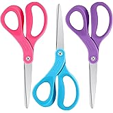 Scissors, Niutop 8" All Purpose Scissors Heavy Duty Ergonomic Comfort Grip Sewing Shears Sharp Scissors for Office Home House