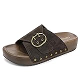 UBFEN Womens Platform Sandals Slides Genuine
