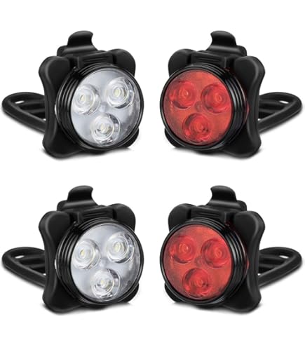 Everbeam Rechargeable Bike Light Set Everbeam E100 LED Safety
