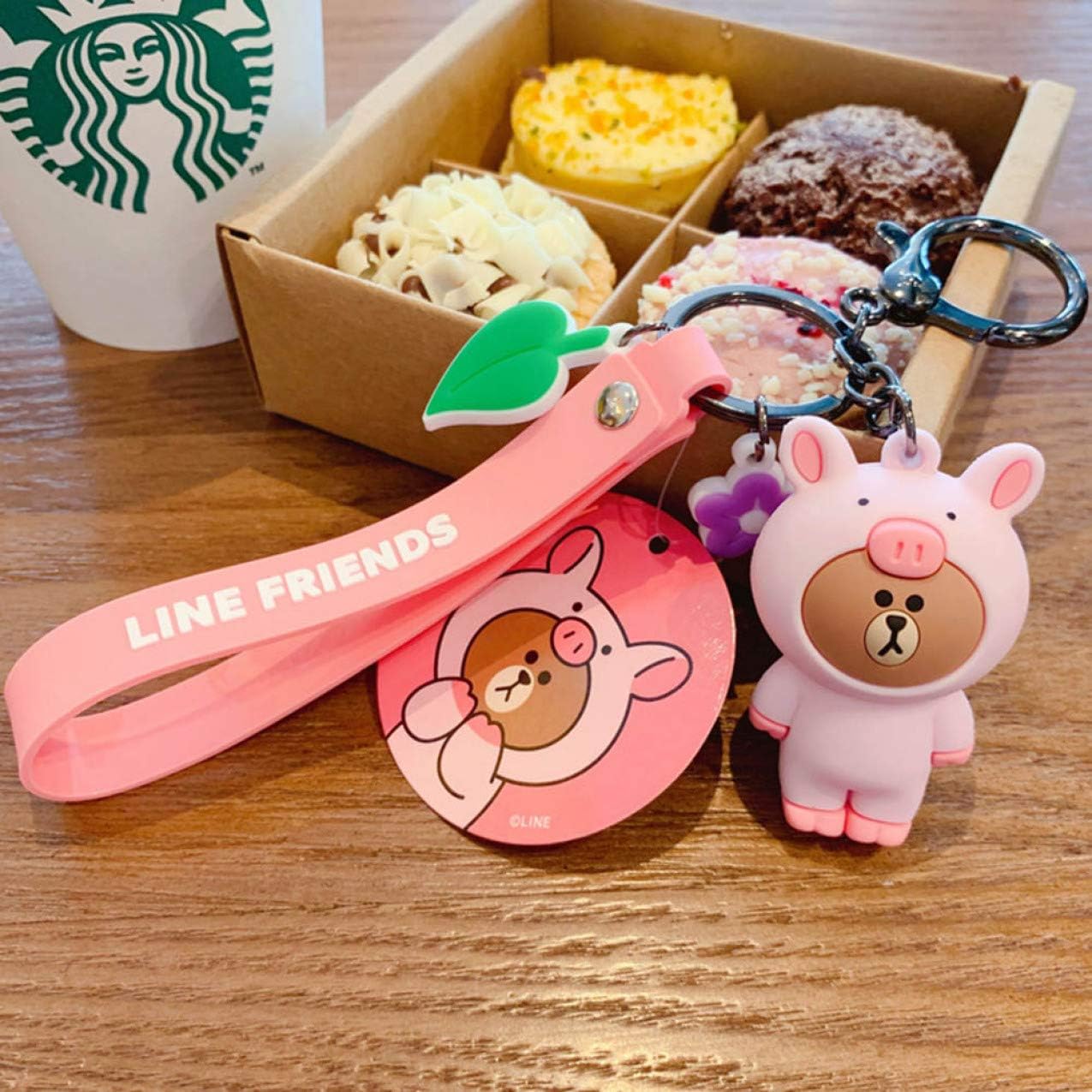 yejifs good-looking Joylong Keychain Soft Cinnamoroll Vipkid I Plush Rabbit Brown Bear Plush Keroppi Sumikko Gurashi Toys for Children Must Have Gifts(None H01)