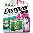 Energizer Power Plus Rechargeable AAA Batteries (4 Pack), 800mAh Triple A Batteries