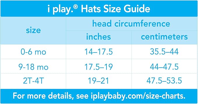 iplay hat size chart