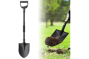 LCOKEIY Garden Shovel for Digging, Spade Shovel Gardening Tools with D-Shape Handle,31-inch Small Beach Shovel for Adults and Children,Garden Shovel for Planting,Snow Shovel,Camping Shovel