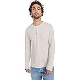 Vince Men's Sun Faded Thermal Long Sleeve Henley