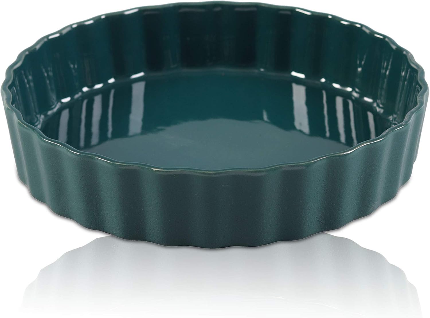 Ceramic Pie Dish, 9 inch Porcelain Pie Pan, Round Baking